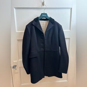 🐴 🦊 Ladies Black Wool Frock Hunt Coat for Fox Hunting made in the UK